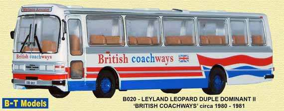 British Coachways Leyland Leopard Duple Dominant